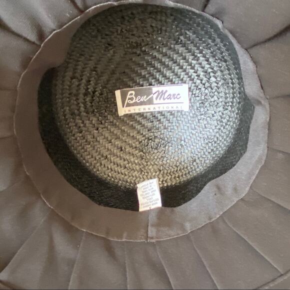 Ben Marc Church Black Derby Hat Feather Lace - Picture 8 of 10